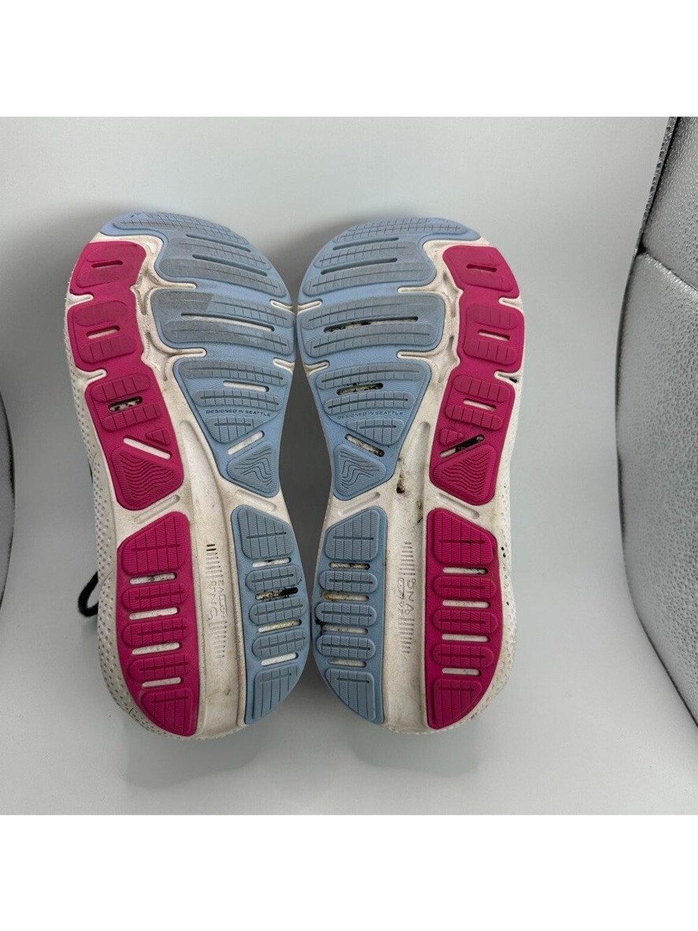 Brooks Ghost Shoes Womes Size 8.5 D Black Blue Running Cushioned Trainer - Picture 9 of 10